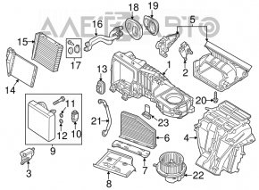Радиатор отопителя печки VW Beetle 12-19