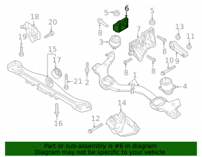 Кронштейн правой опоры двигателя Porsche Cayenne 958 11-17 4.8 Turbo