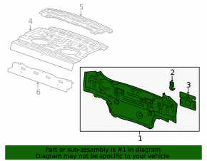 Задняя панель Chevrolet Cruze 11-16 4d