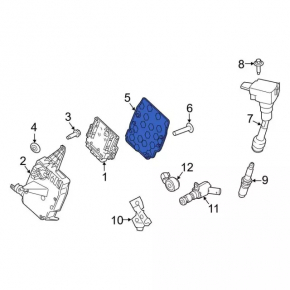 Крышка корпуса блока ECU Ford Escape MK3 13-16 1.6Т 2.0T