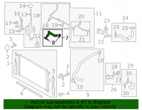 Патрубок охлаждения верхний Mazda 3 21-26 4d 2.5T
