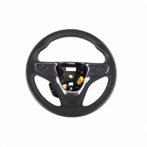 Руль голый Chevrolet Bolt 17 резина черный, под подогрев, без кнопок и лепестков, припален