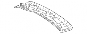 Накладка потолка задняя Toyota Sienna 21-26 темно-серая