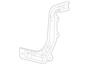 Кронштейн усилителя переднего бампера левый Mercedes W167 GLE 350 450 20-26