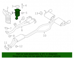 Катализатор правый Ford Explorer 11-13 3.5