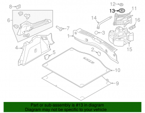 Крепление запасного колеса Ford Focus mk3 11-18