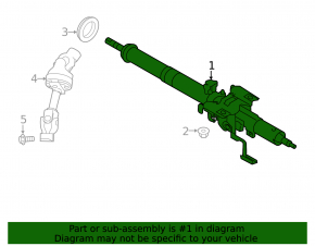 Рулевая колонка Subaru Outback 20-23 под start/stop