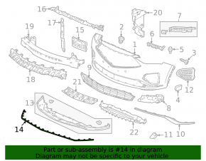 Ornament bară față pentru Acura MDX 22-26