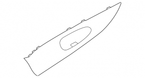 Panou decorativ ușă spate dreapta Nissan Rogue Sport 17-22, gri