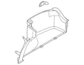 Ornamente arc dreapta pentru Hyundai Sonata 20-23, negru, Coreea
