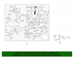 Мотор продольной регулировки пассажирского сиденья Toyota Camry v40 07-09 с приводом