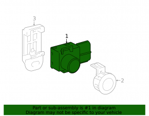 Парктроник передний Toyota Prius V 12-14 дорест, с кольцом