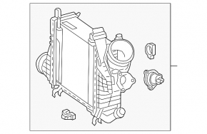 Интеркулер Mercedes C-class W205 300 19-21