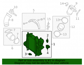 Интеркулер Mercedes C-class W205 300 19-21