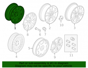 Диск колесный R17 Ford Escape MK3 13-19 железка