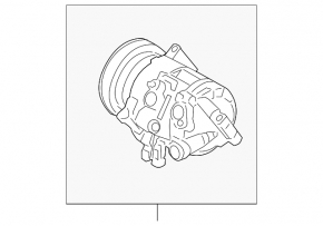 Компрессор кондиционера Land Rover Range Rover Evoque 14-17