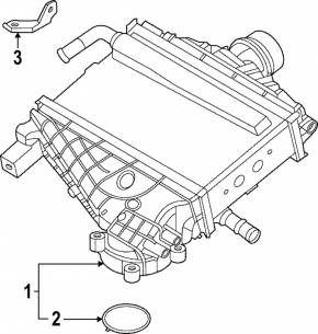 Интеркулер Nissan Rogue 22-26 1.5T