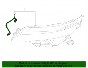 Проводка фары передняя левая Nissan Ariya 23-26