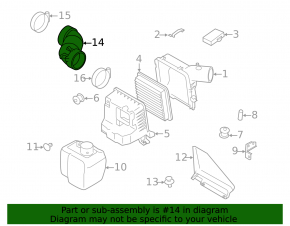 Воздуховод на впуск Subaru Impreza WRX GH 08-14 2.5T