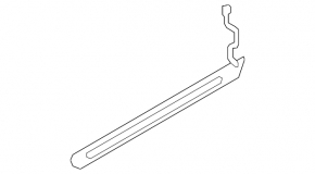 Ornamente prag ușă spate stânga exterior Audi E-Tron 21-23 negru cu crom