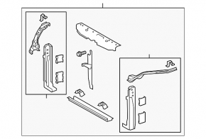 Televizorul panoului radiatorului Toyota Sienna 11-17 nou, neoriginal