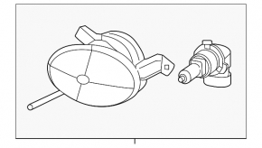 Противотуманная фара птф левая VW Jetta 11-15 USA