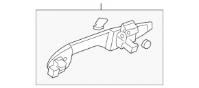 Ручка двери внешняя передняя левая Acura MDX 07-13