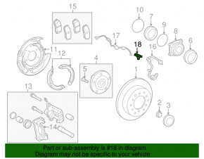 Senzor ABS spate stânga Toyota Sequoia 08-16