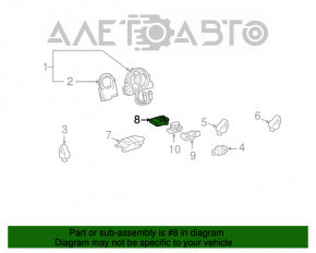OCCUPANT DETECTION SENSORl Lexus ES300h ES350 13-18