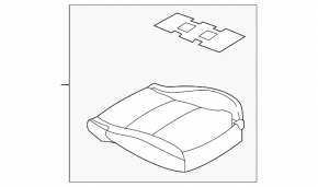 Пассажирское сидение Mazda CX-30 20-21 с airbag, механическое, кожа черная
