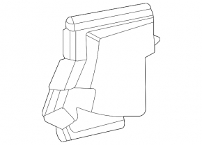 Deflector radiator dreapta sus pentru Lexus RX350 RX450h RX500h 23-26, fabricat în Japonia