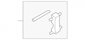 Скоба крепления тормозных колодок задняя левая Audi Q7 4L 10-15
