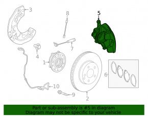 Суппорт в сборе передний левый Mercedes W213 E 300/350/400/450 17-23 AMG pkg
