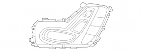 Comandă scaun spate stânga Mercedes X167 GLS 450 580 20-26 cromată