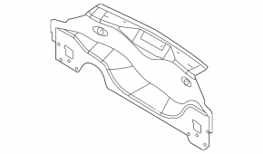 Задняя панель Ford Fiesta 11-19 4d 2 части