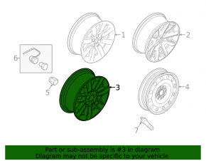 Диск колесный R18 5*114,3 Ford Flex 09-19 бордюрка