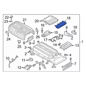 MODUL DE CONTROL AL BATERIEI HIBRIDE Ford C-max MK2 13-18