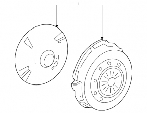 Корзина и диск сцепления Ford Mustang mk6 15-17 5.0