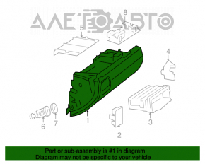 Перчаточный ящик, бардачок Mercedes W164 ML беж