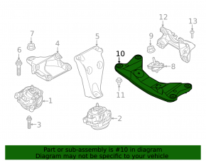 Траверса АКПП BMW F30 17-18 rwd B46