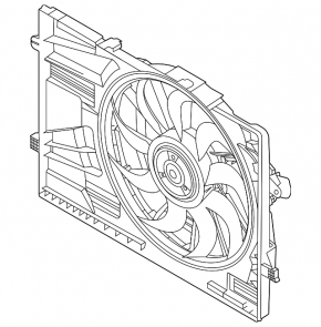 Ansamblu carcasă radiator difuzor Hyundai Elantra 21-26 1.6
