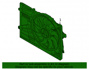 Carcasă radiator difuzor netratată Hyundai Elantra 21-26 1.6