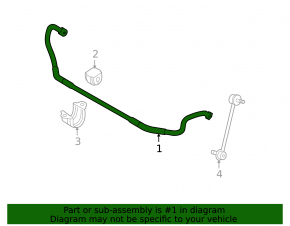 Stabilizatorul frontal pentru BMW 335i e92 07-13