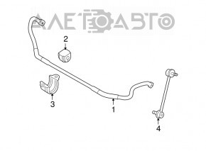 Stabilizatorul frontal pentru BMW 335i e92 07-13