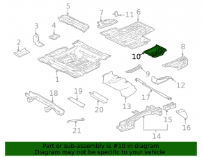 Paletă metalică pentru baterie Lexus RX450h 10-15