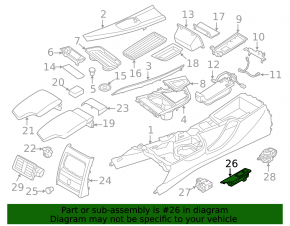 Кнопки центральной консоли SPORT-ECO PRO BMW 3 F30 12-18