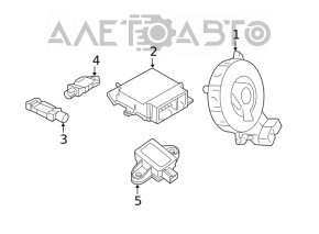 Шлейф руля Dodge Journey 11-20
