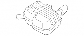 Глушитель задняя часть бочка левая Audi A5 F5 21-25 5D
