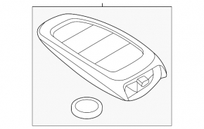 Ключ smart Hyundai Tucson 22 5 кнопок