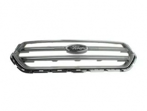 Решетка радиатора grill Ford Escape MK3 17-19 рест серая с хромом